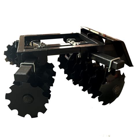 skid steer harrow attachment|disc attachment for skid steer.